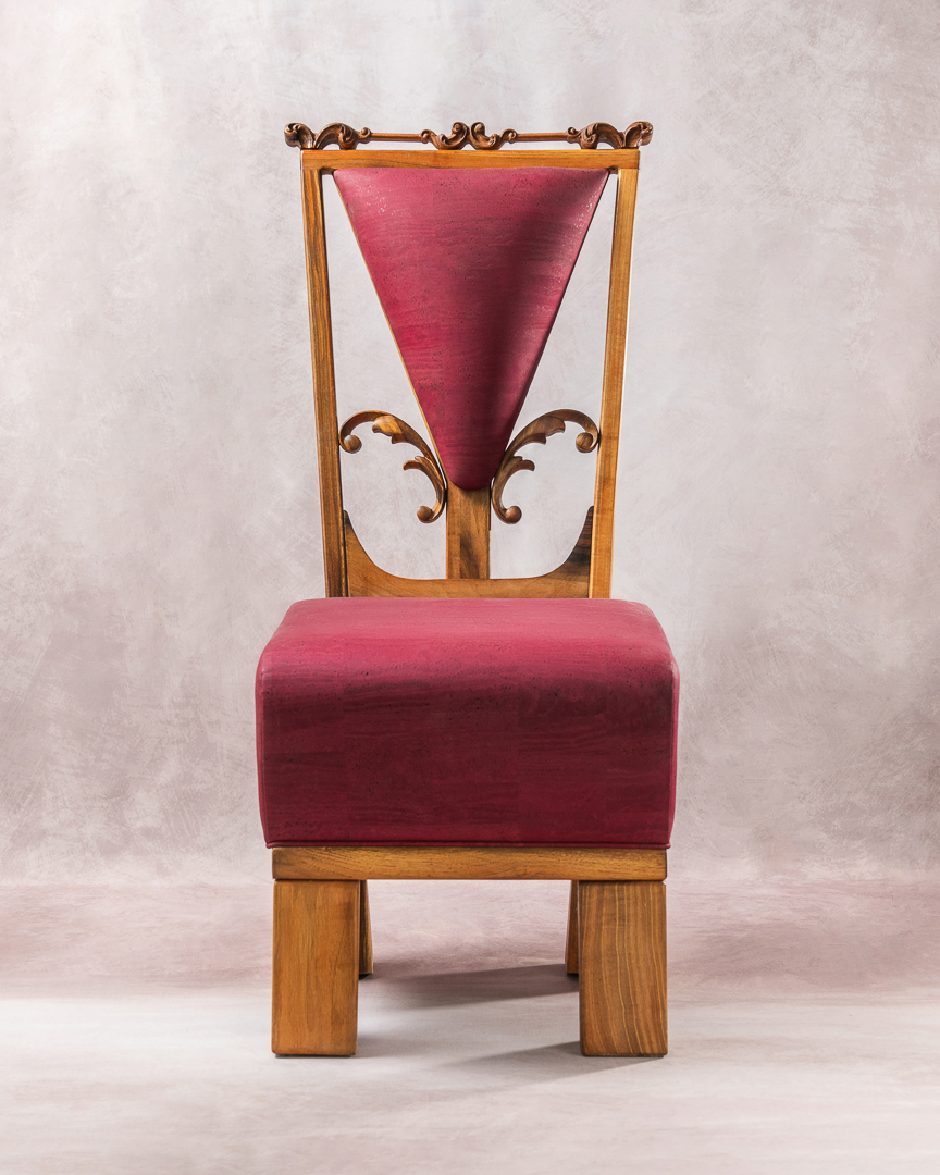 Isadora — High Chair oblazinjen leseni stol - slika 2
