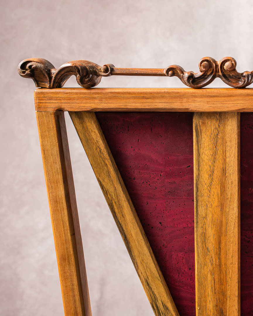 Isadora — High Chair oblazinjen leseni stol - slika 7
